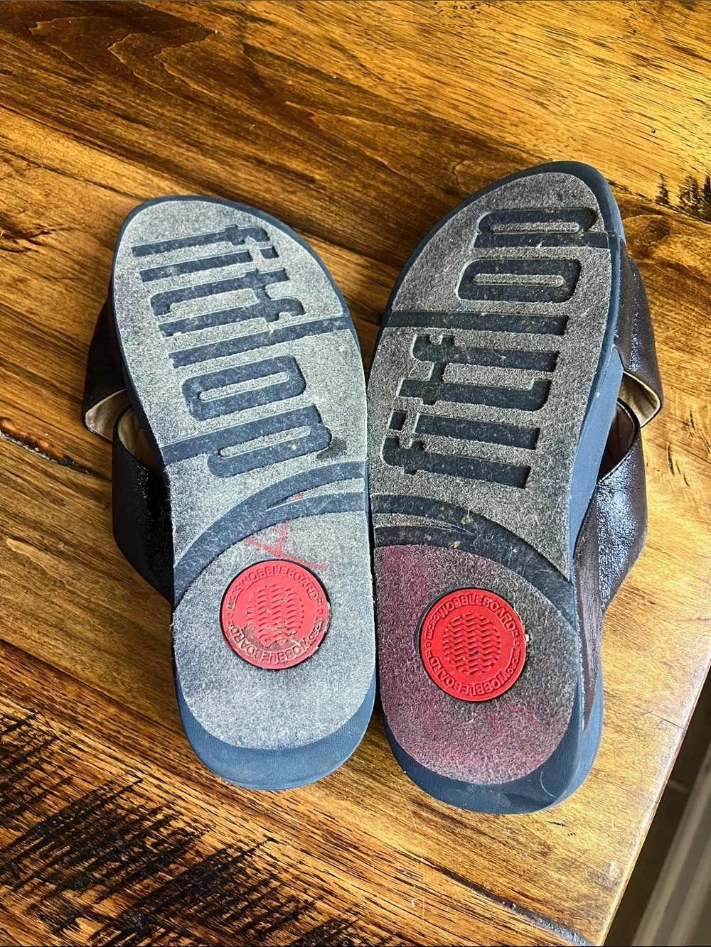 Fitflop Lulu Cross Glitz Slide Sandal Navy Sz 9 Comfort Sandal